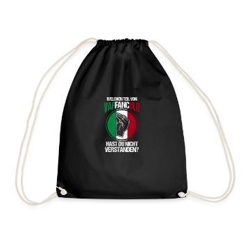 Italien Italiener Vaffanculo - Turnbeutel - Schwarz - Vorne
