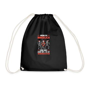 Noël du Père Noël - Sac de sport léger - noir - Devant