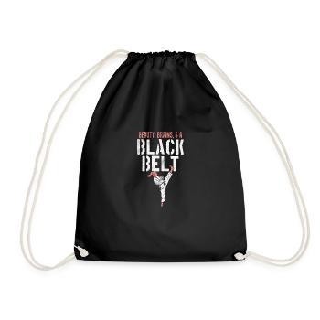 Beauté cerveaux et une ceinture noire - Sac de sport léger - noir - Devant