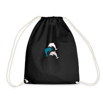 Dauphin dauphin - Sac de sport léger - noir - Devant