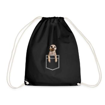 Suricate Dans poche poitrine Poche de chemise - Sac de sport léger - noir - Devant