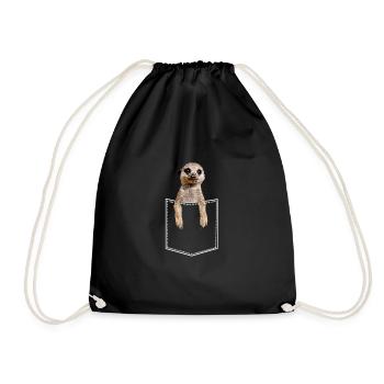 Suricate Dans poche poitrine Poche de chemise - Sac de sport léger - noir - Devant