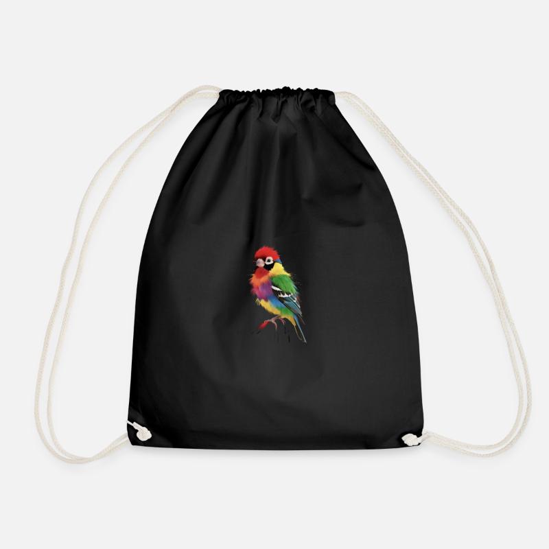 Lebendiges Spektrum-Finch - Turnbeutel - Schwarz