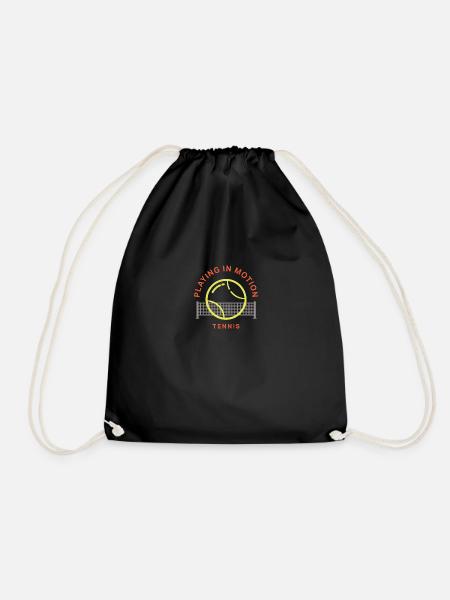Playing in Motion - Tennis - Drawstring Bag - black