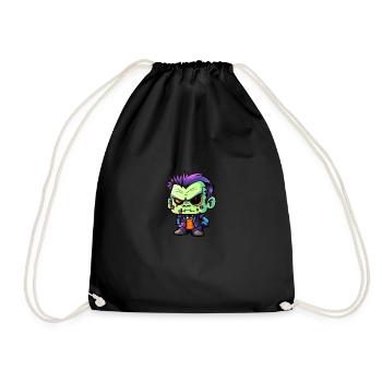 Monster im Chibi Look - Turnbeutel - Schwarz - Vorne
