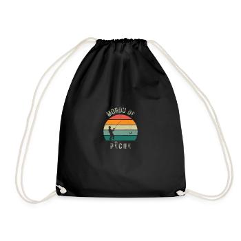 Mordu de pêche 1 - Sac de sport léger - noir - Devant
