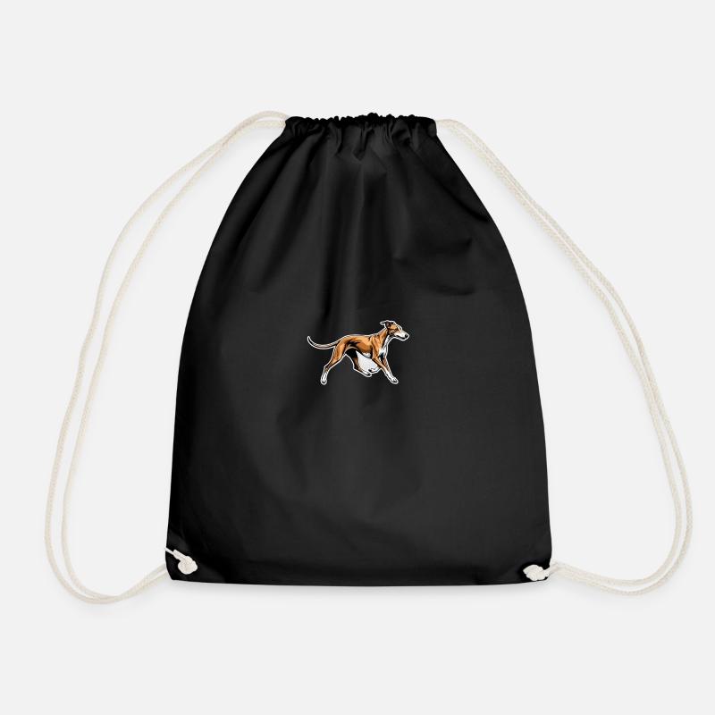 Whippet - Drawstring Bag - black