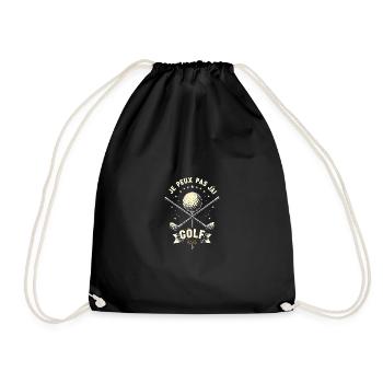 Je Peux Pas J'Ai Golf Clubs De Golf Cadeau De Golf - Sac de sport léger - noir - Devant