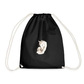 Gentle Souls - Drawstring Bag - black - Front