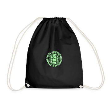 Leisure time 2029 - Drawstring Bag - black - Front
