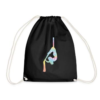 Aerial Dance Tie Dye - Drawstring Bag - black - Front