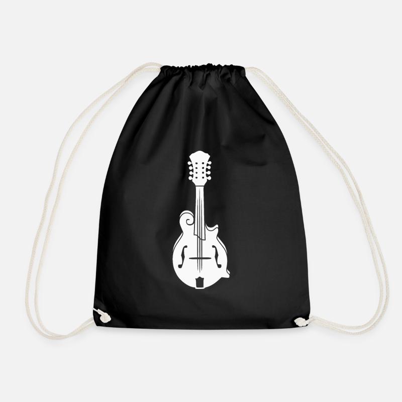 Mandolin - Drawstring Bag - black