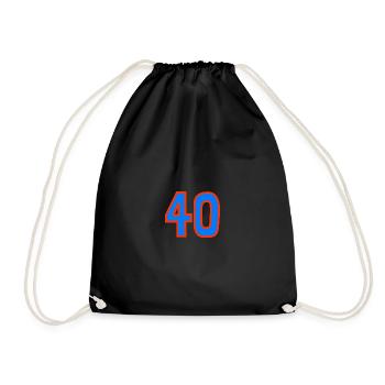 40. 40 ANS. 40e ANNIVERSAIRE. ANNIVERSAIRE 40 ANS. - Sac de sport léger - noir - Devant