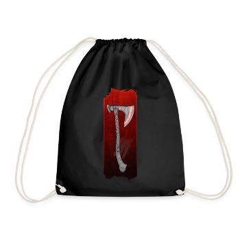 Luminary Pursuit: Hunter's Axe - Drawstring Bag - black - Front