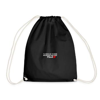 Autocollant voiture humoristique - Sac de sport léger - noir - Devant