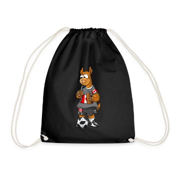Canadian Fan Lama - Drawstring Bag - black - Front