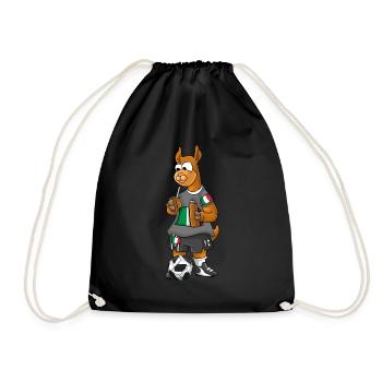 Italian Fan Lama - Drawstring Bag - black - Front