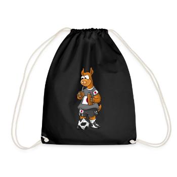 Fan Lama du Japon - Sac de sport léger - noir - Devant