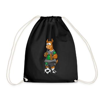 Saudi Arabia Fan Lama - Drawstring Bag - black - Front