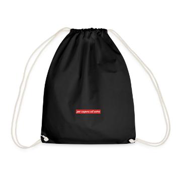 per aspera ad astra - Drawstring Bag - black - Front