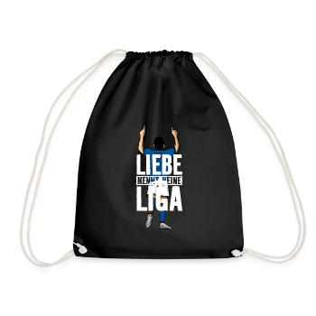 LIEBE KENNT KEINE LIGA - Turnbeutel - Schwarz - Vorne