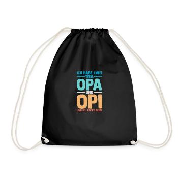 J’ai deux titres : Papi et Maman - Sac de sport léger - noir - Devant
