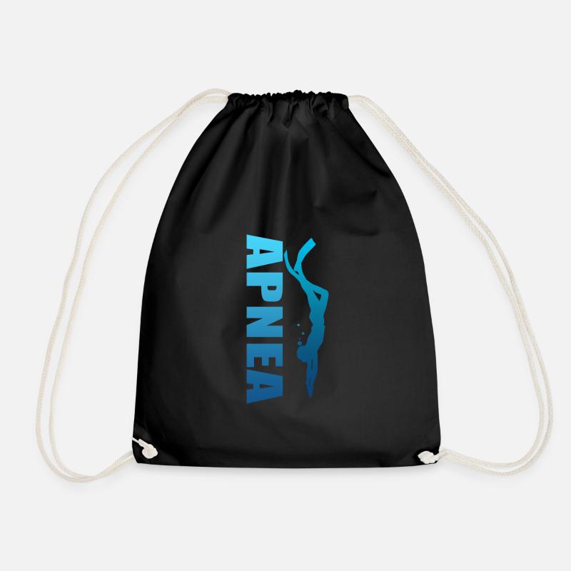 apnea apnéiste sport plongée plongeur - Sac de sport léger - noir