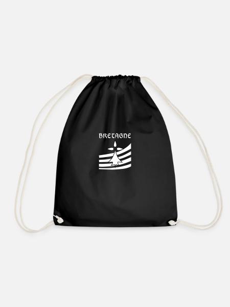 Bretagne blason - Sac de sport léger - noir