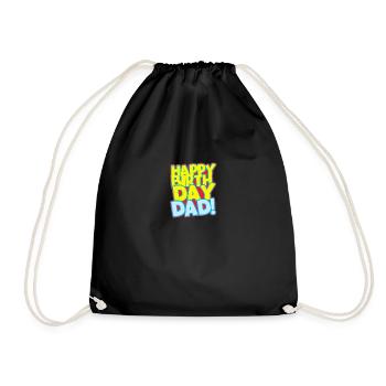Joyeux anniversaire Papa! - Sac de sport léger - noir - Devant