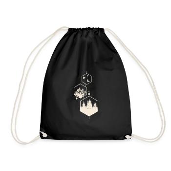 Amoureux de la nature - Sac de sport léger - noir - Devant