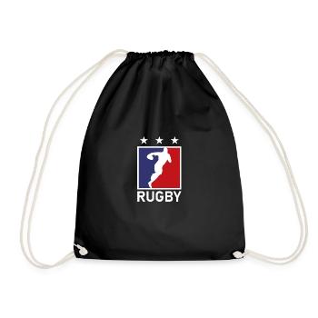 RUGBY RUGBYMAN ETOILES - Sac de sport léger - noir - Devant