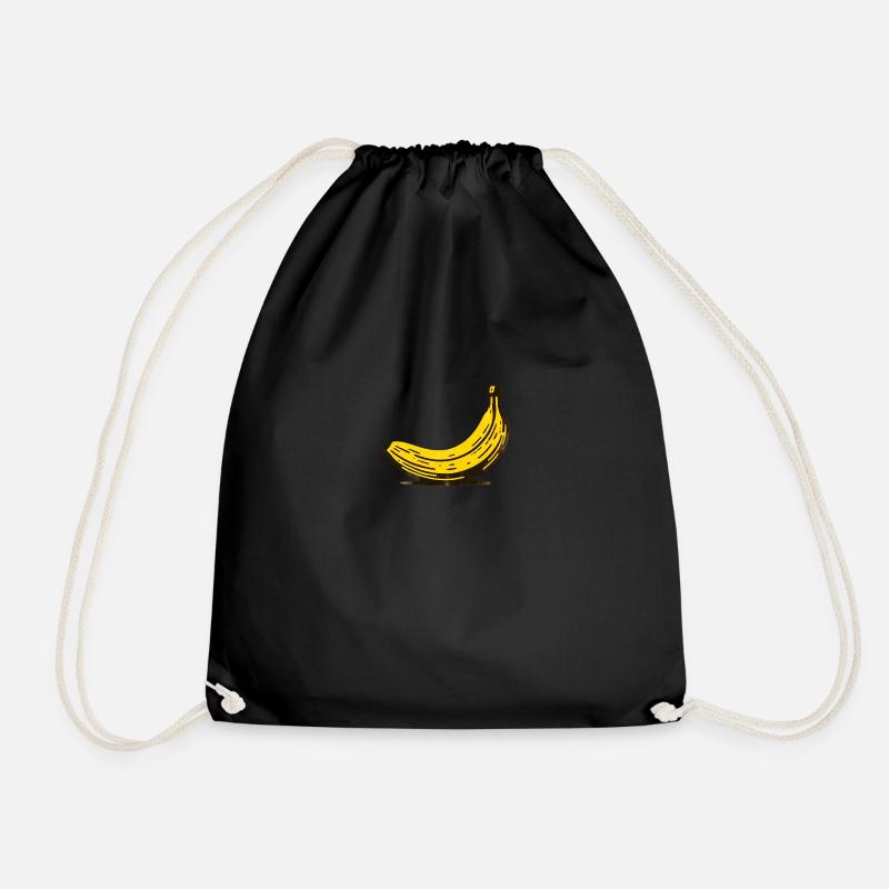 Banane - Turnbeutel - Schwarz