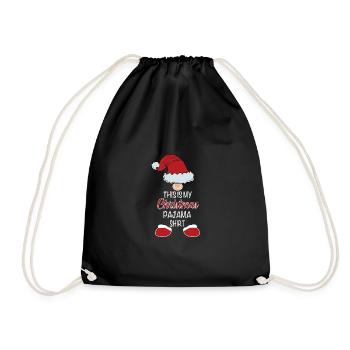 Ceci est ma chemise de pyjama de Noël Joyeux Noël - Sac de sport léger - noir - Devant