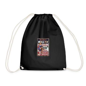 Pin up Obtenez votre Willys - Sac de sport léger - noir - Devant