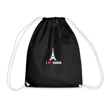 I love london - Drawstring Bag - black - Front