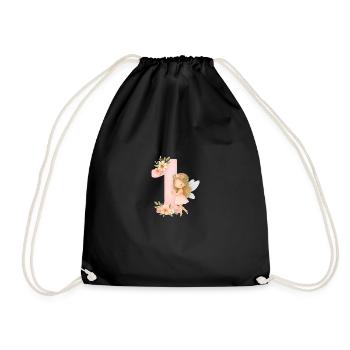 Fee Geburtstag / Fairy Birthday - Turnbeutel - Schwarz - Vorne