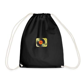Tourne-disque - Sac de sport léger - noir - Devant