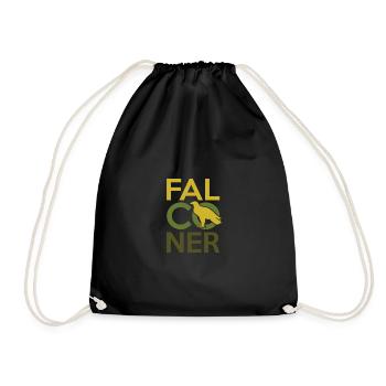 Pickling falconry - Drawstring Bag - black - Front