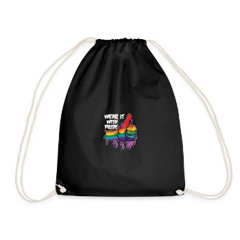 LGBT - Turnbeutel - Schwarz - Vorne
