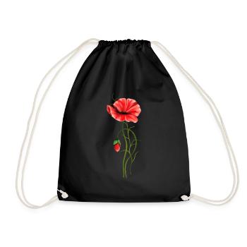 Fleur - Sac de sport léger - noir - Devant