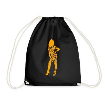 Ladies Night Fever orange - Turnbeutel - Schwarz - Vorne