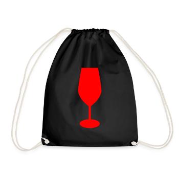 Whisky Glas - Turnbeutel - Schwarz - Vorne