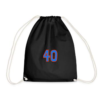 40. 40 YEARS. 40th ANNIVERSARY. 40TH ANNIVERSARY. - Drawstring Bag - black - Front