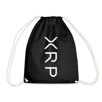 Ripple XRP Logo - Drawstring Bag - black - Front