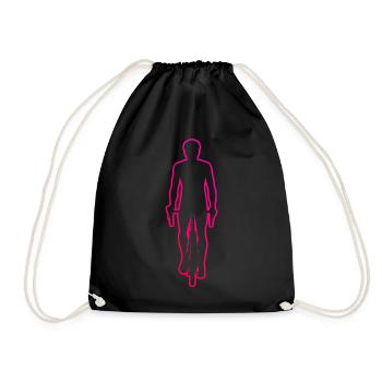 Cycling Cycling Mountain biking Cycling - Drawstring Bag - black - Front