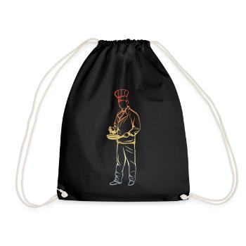 Chef - Drawstring Bag - black - Front