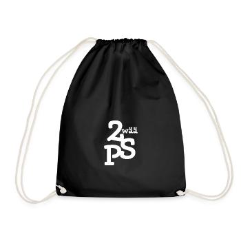 ZwaeaePS Logo weiß - Turnbeutel - Schwarz - Vorne