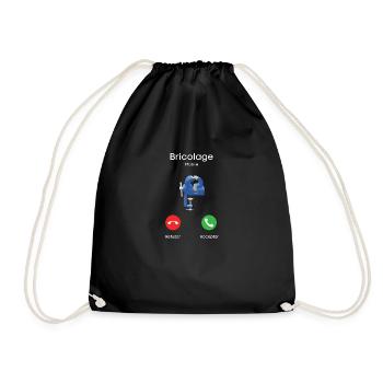 appel du bricolage - Sac de sport léger - noir - Devant
