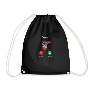 appel du basket - Sac de sport léger - noir - Devant