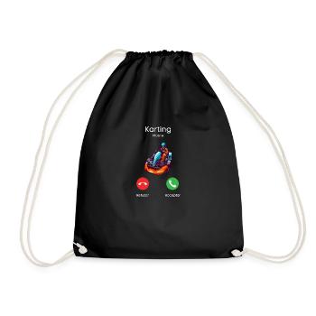 appel du karting - Sac de sport léger - noir - Devant